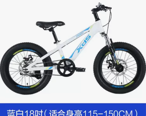 喜德盛儿童自行车2020款冲锋号18寸双碟...