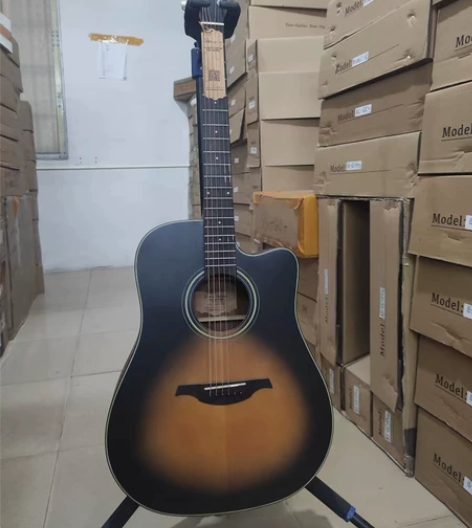 鸽子旗下品牌雷克斯41寸木吉他 云杉桃花芯...