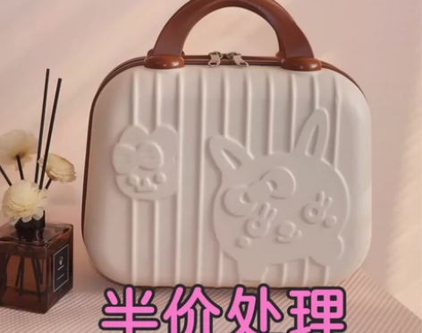 半价处理小兔子14寸多功能化妆包手提箱迷你...