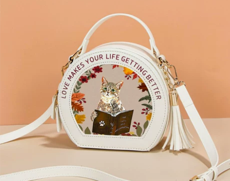 大学生上课小包包女2023新款手提可爱小圆...