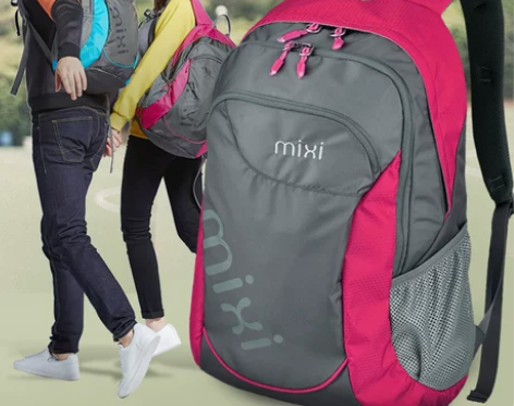 ?米熙双肩包女2019新款旅行包书包休闲轻...