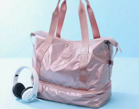 旅行沙滩包女短途手提行李袋男运动健身包韩版...