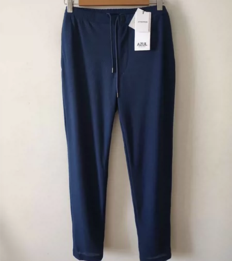 日本知名品牌AZUL正品男士运动休闲九分裤...