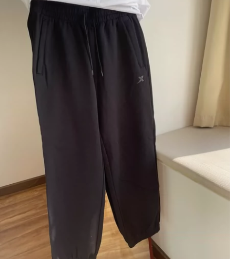 全新特步女运动裤针织长裤休闲裤宽松束脚裤 ...