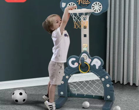 儿童篮球架室内可升降宝宝1-2-3-6周岁...