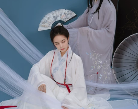 ?【年货价】清梳如意情侣魏晋风交领齐腰cp...