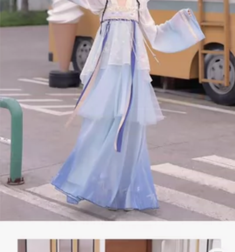 七月夕 织女  汉服 只有一个吊带裙s码长...