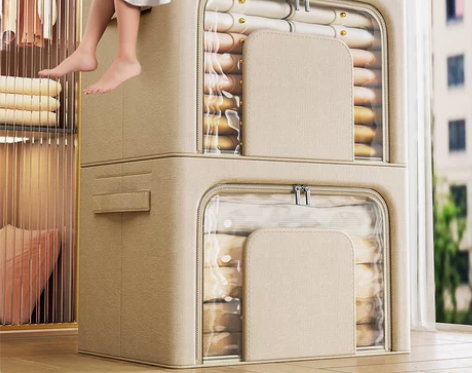 日本进口MUJI无印良品装衣服衣物收纳箱家...