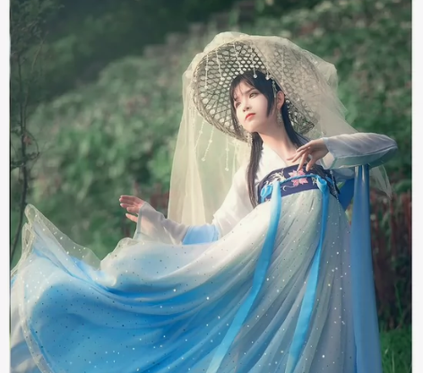 千韵岗 蓝色大全套L，渐变厚实的蓝色下裙超...