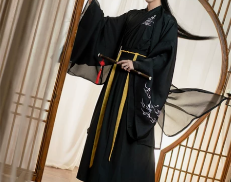 孤鲤原创古装汉服飘逸古风男生中国风侠客仙气...