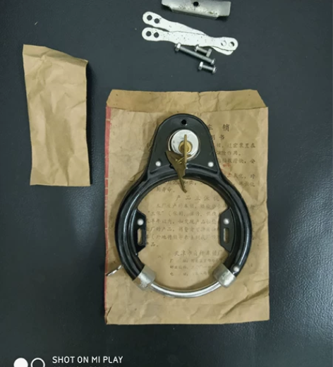 老飞鸽自行车车锁，80年代老库存没上过车，...