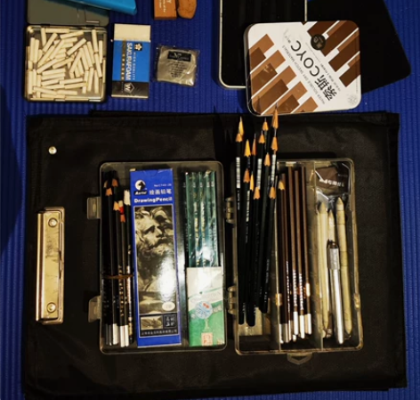 素描用具电动橡皮老人头樱花可塑橡皮铅笔刨软...