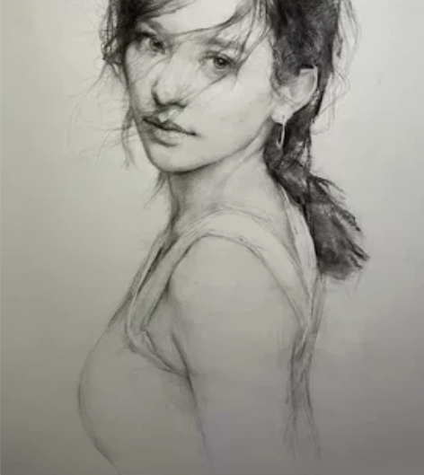 素描画像定制手绘彩铅画代画人物画肖像画真人...