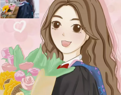 【手绘+照片转插画定制】特别是毕业季留念的...