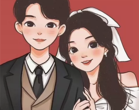 情侣头像定制手绘可可风格Q版动漫人像漫画头...