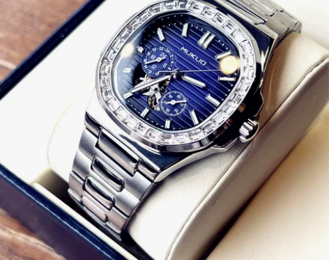 正品鹦鹉螺手表男士全自动机械表学生商务防水...