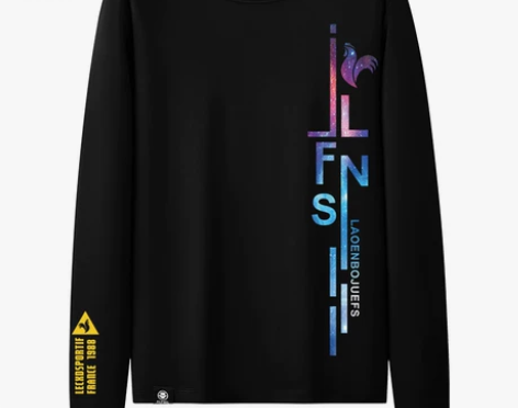 ALFMI法国公鸡纯棉长袖t恤男士加绒圆领...