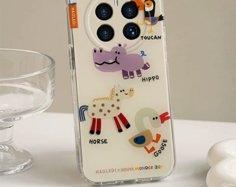 ?卡通动物园华为mate50手机壳p50p...