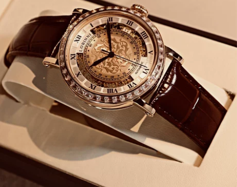 罗宾尼镂空机械表男表全自动男士手表商务男品...