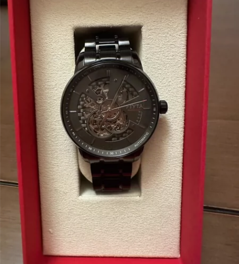 ?飞亚达摄影师系列男士手表镂空机械表钢带男...