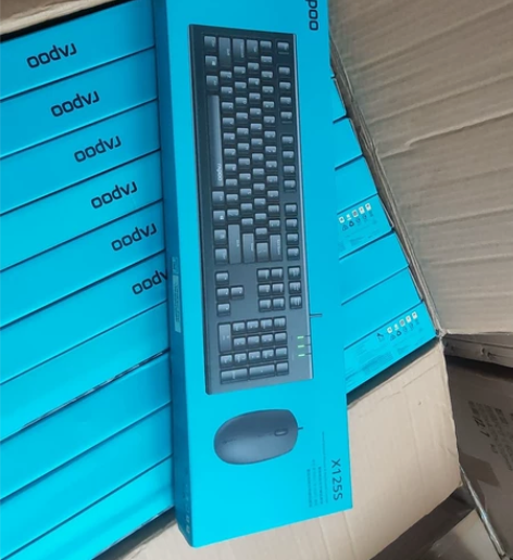 全新雷柏x125s有线键鼠套装 全新未拆封...