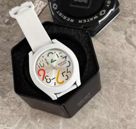 三达硅胶表带男女指针时尚简约款手表 全新未...