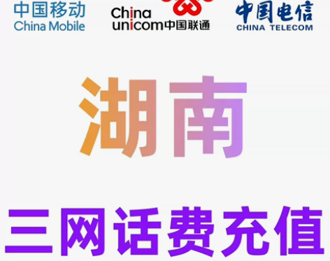 湖南移动联通电信话费充值手机缴费话费代充2...