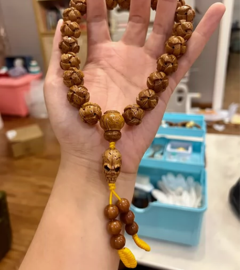 桃核雕刻手持 精美精工 工艺品 #杏/桃/...