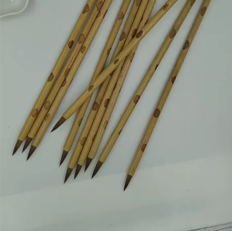 狼毫小楷毛笔   老师古法制作 天然竹子笔...