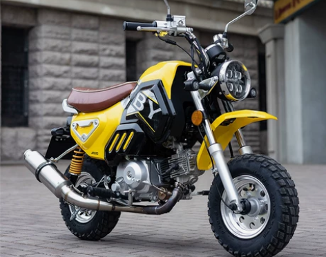 国四电喷50CC迷你小猴子摩托车跑车机车复...