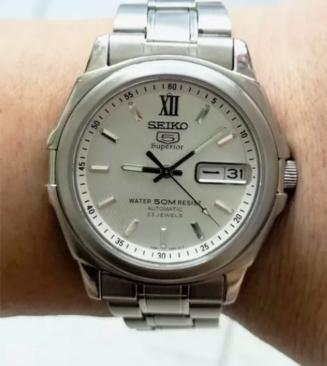 中古精工5号小狮子机械表 85新，整表原装...