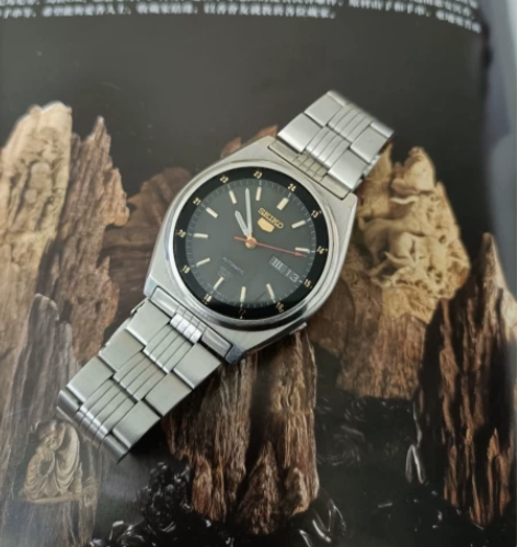 中古回流精工5号全自动机械男表 7S26机...