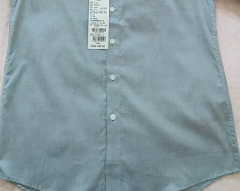 品牌男士长袖衬衫，浅灰色，只剩165一个码...