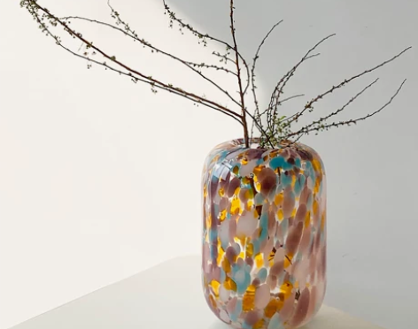 NTSTUDIO | 复古彩色波点琉璃花瓶...