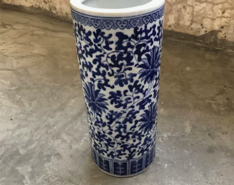 青花瓷圆柱形花瓶 好看又实用 做一个饰品还...