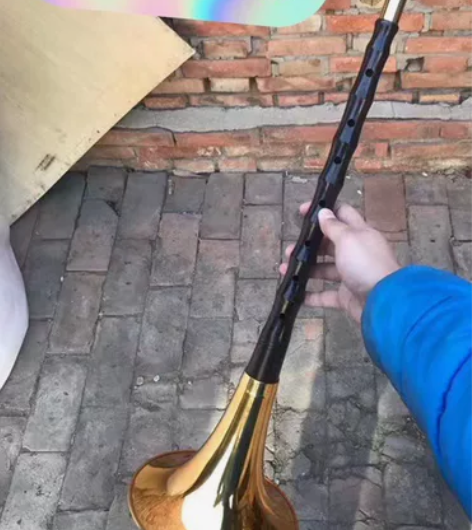 处理剩下的一把全新乌木专业级大F调黄碗唢呐...