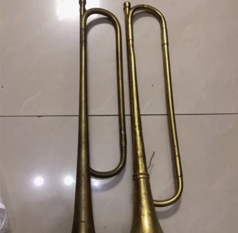文革老铜号 老物品收藏 老军号 冲锋号 小...