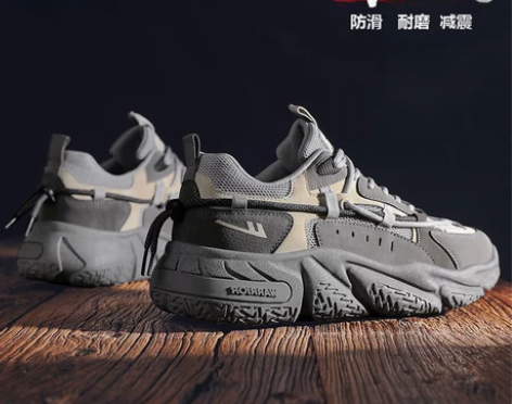 回力男鞋老爹2023秋季新款厚底增高运动火...
