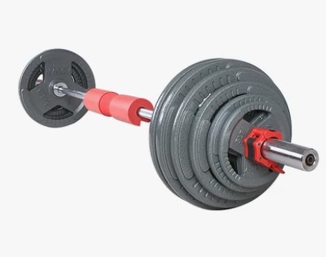 杠铃男士健身家用套装手抓三孔烤漆片20 4...