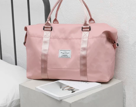 旅行包女手提 韩版网红大容量干湿分离防水短...
