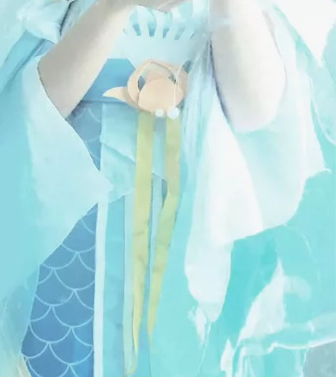 出西施游龙清影单衣服 包括衣服，配饰，蓝色...