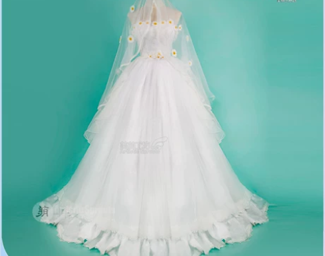 美萌工坊花嫁周夫人cos婚纱棋逢挚爱m 头...