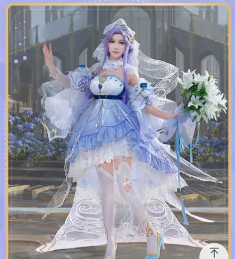 喵屋小铺王者荣耀cos服520皮肤婚纱大乔...