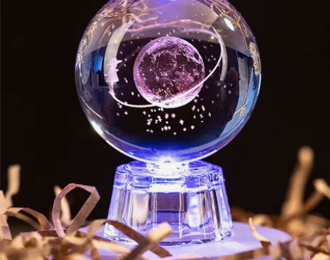 生日时闺蜜送了俩星空漫步水晶球,一球多种颜...
