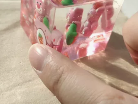 桌面摆件手工艺品，手作树脂滴胶成品，立方体...