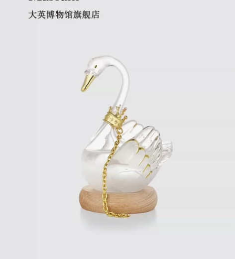 【全新】大英博物馆天鹅风暴瓶天气瓶桌面摆件...
