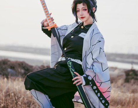 鬼灭之刃蝴蝶忍cos服 感兴趣的话点“我想...