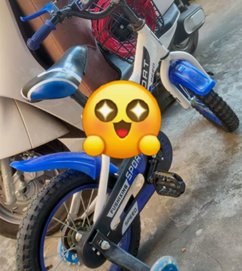 8岁以下小孩可以骑 9成新 儿童自行车...