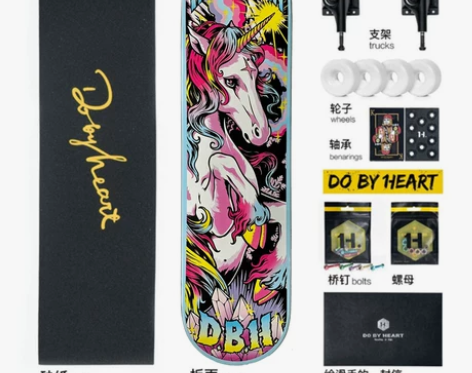 DBH滑板初学者青少年成人儿童男女生刷街四...