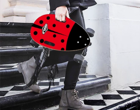 elos同款滑板 甲壳虫滑板 公路代步迷你...